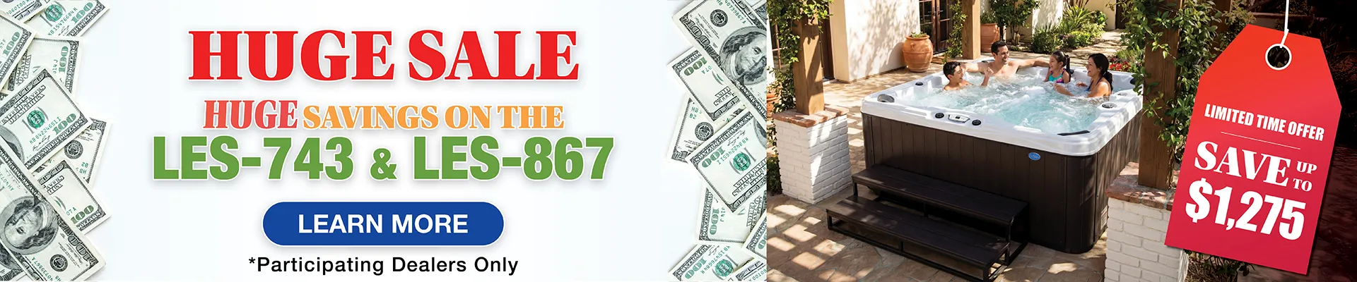 Calspas hot tub being used in a family setting - Pasco